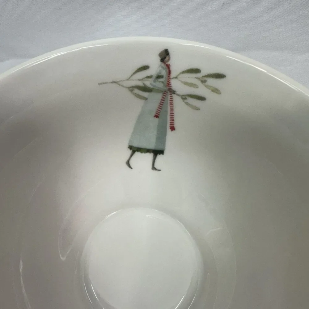 Portmeirion A Fine Romance Tea Cup And Saucer Romantic Lady Print Small Cup
